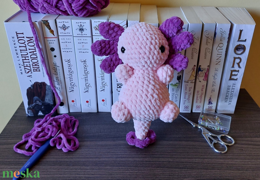 Amigurumi axolotl - játék & sport - plüssállat & játékfigura - más figura - Meska.hu Amigurumi axolotl - játék & sport - plüssállat & játékfigura - más figura - Meska.hu