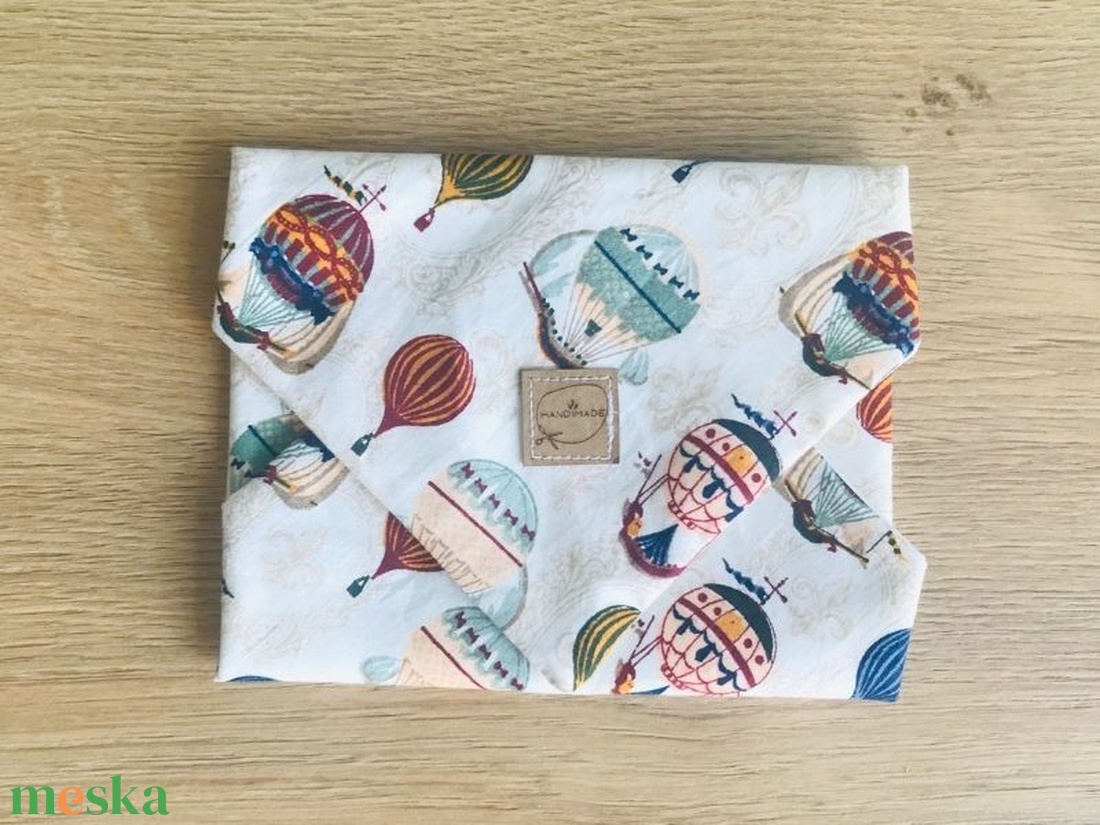 Élelmiszerbiztos újraszalvéta - léghajós - táska & tok - uzsonna- & ebéd tartó - szendvics csomagoló - Meska.hu