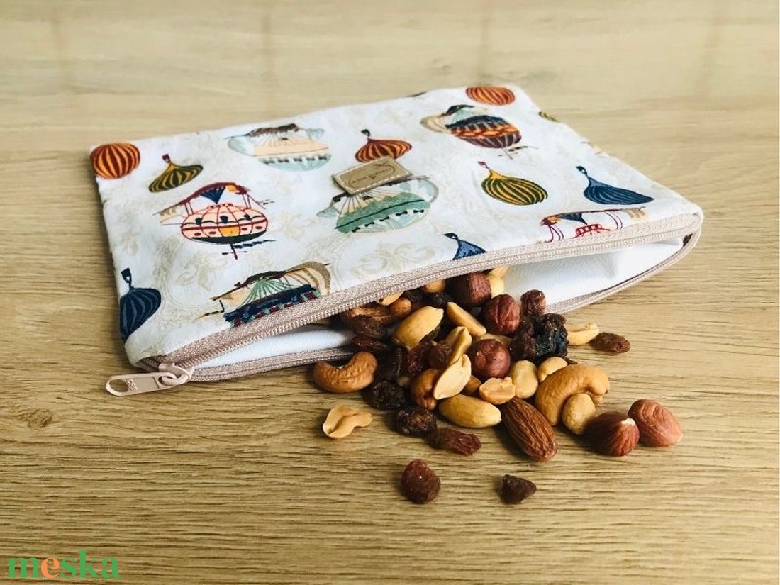 Vízhatlan cipzáros nasitasi, újratasak - léghajós - táska & tok - uzsonna- & ebéd tartó - ebéd tasak, doboz - Meska.hu