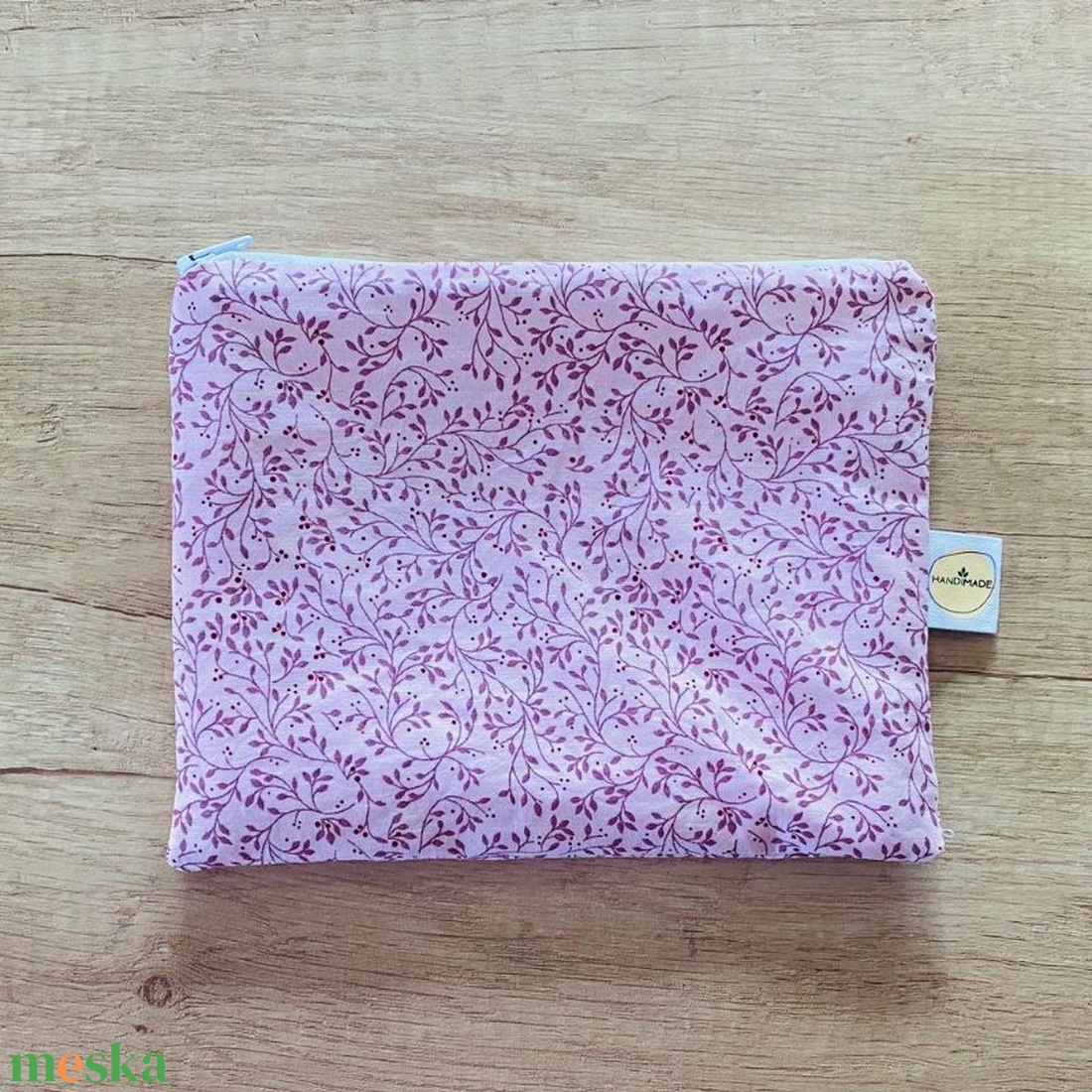 Cipzáros újratasak, neszeszer - mályvás - táska & tok - neszesszer - Meska.hu