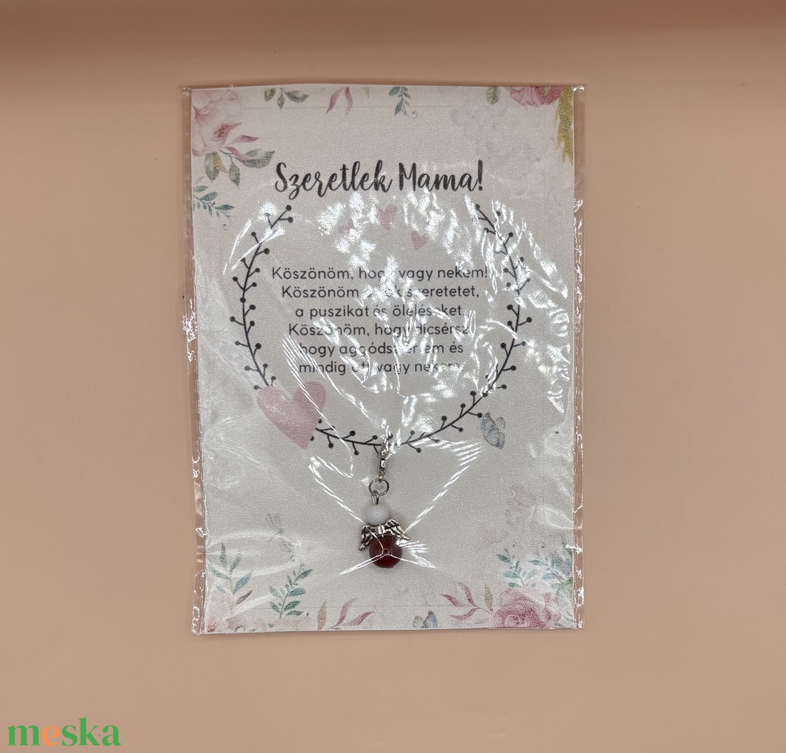 Angyalka Kulcstartó dísz - táska & tok - kulcstartó & táskadísz - kulcstartó - Meska.hu