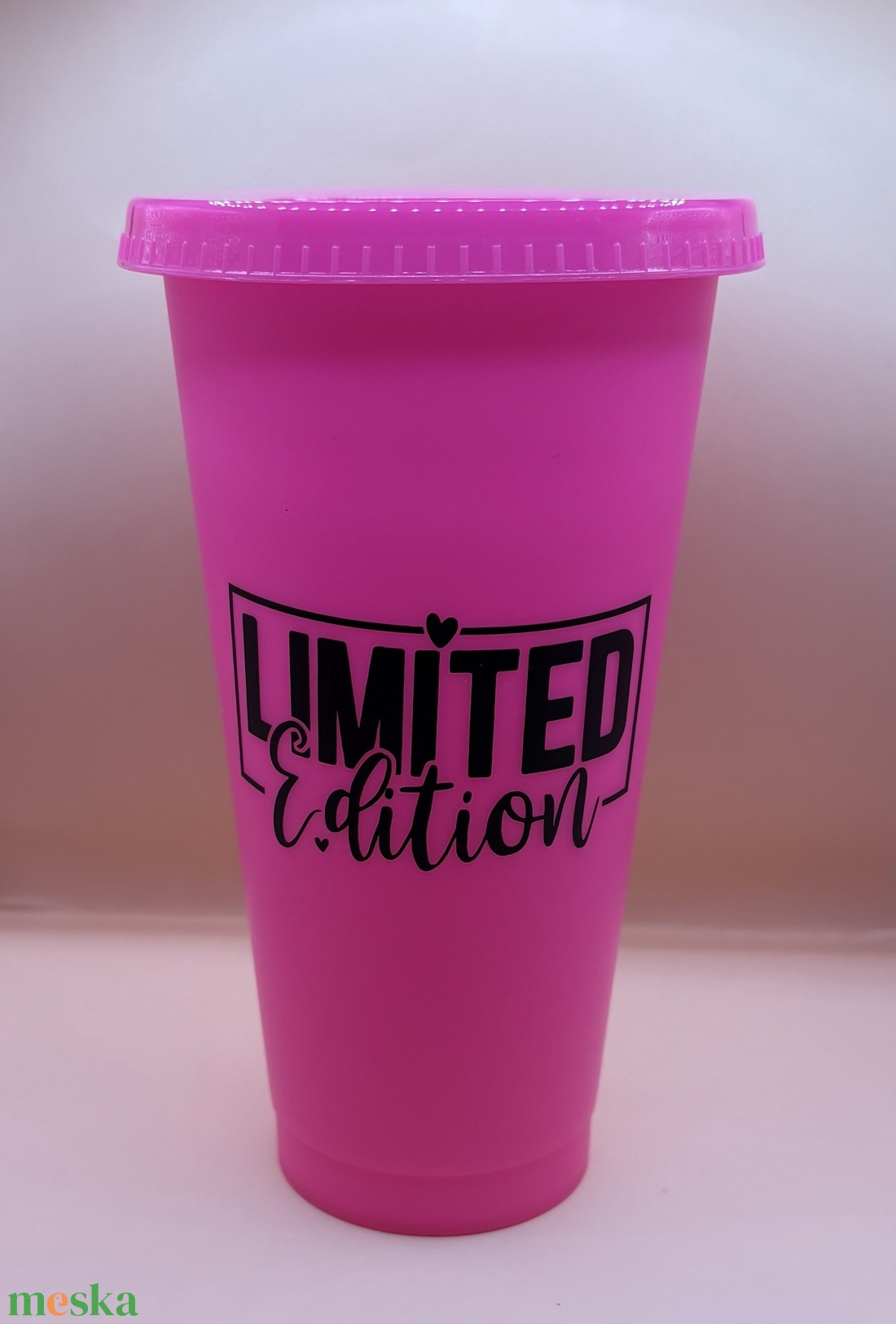 Műanyag pink pohár 710ml - otthon & életmód - konyhafelszerelés, tálalás - tálalás - pohár - Meska.hu