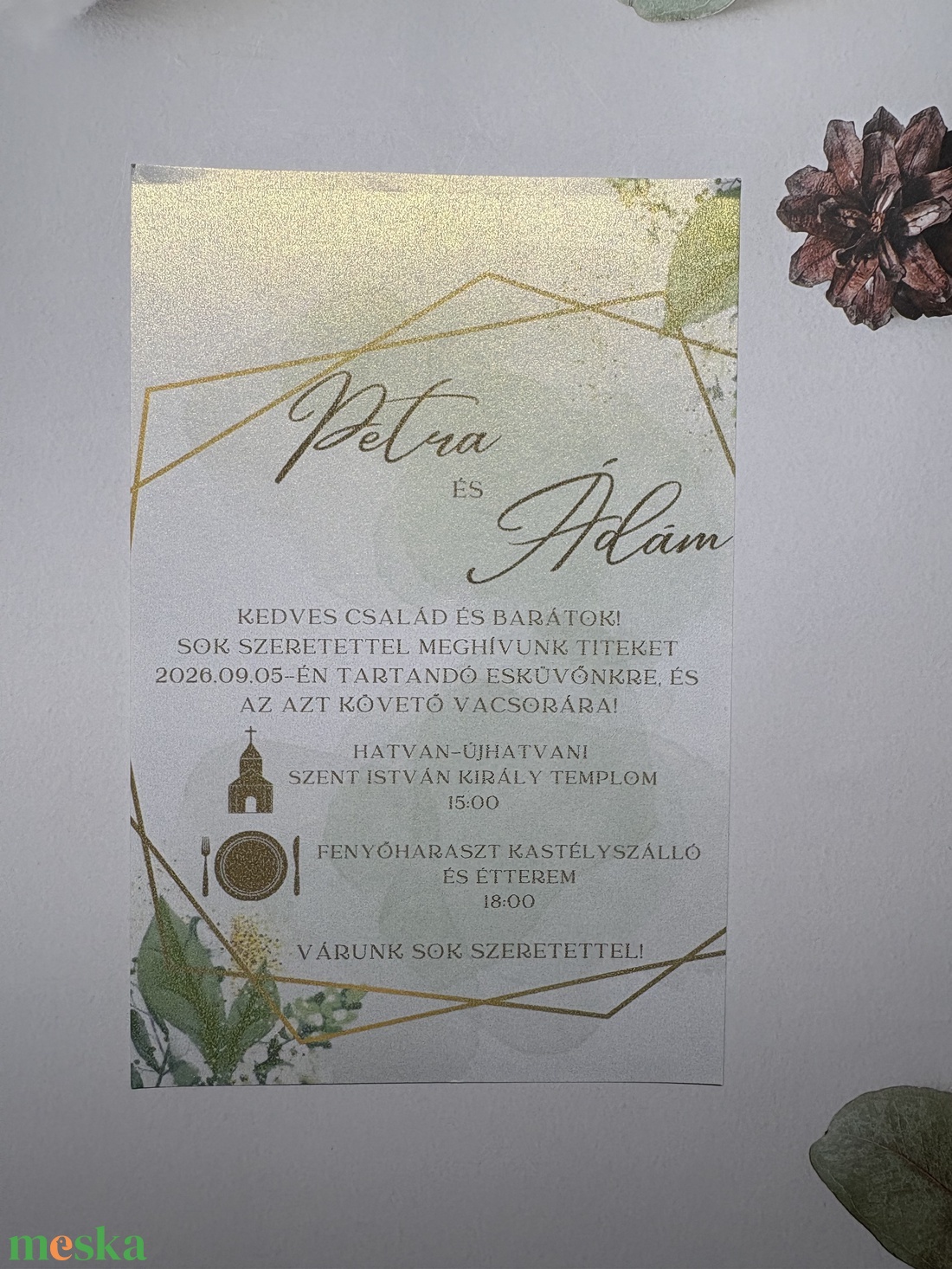 Esküvő meghívó - esküvő - meghívó & kártya - meghívó - Meska.hu