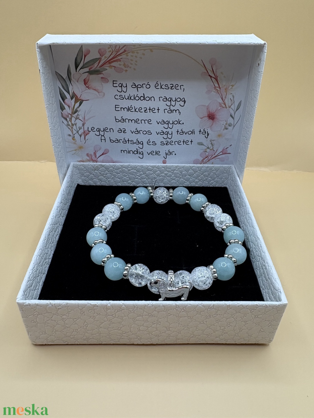 Ásványkarkötő díszdobozban - ékszer - karkötő - ásványkarkötő - Meska.hu