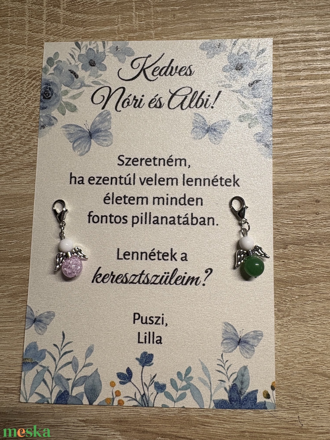 Keresztszülő felkérő - játék & sport - keresztelőajándékok - Meska.hu