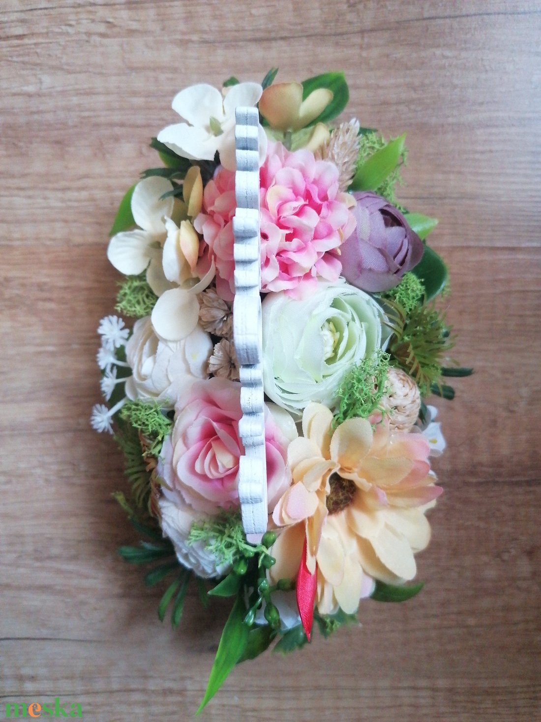 Virágos asztali dísz - otthon & életmód - dekoráció - asztal és polc dekoráció - asztaldísz - Meska.hu