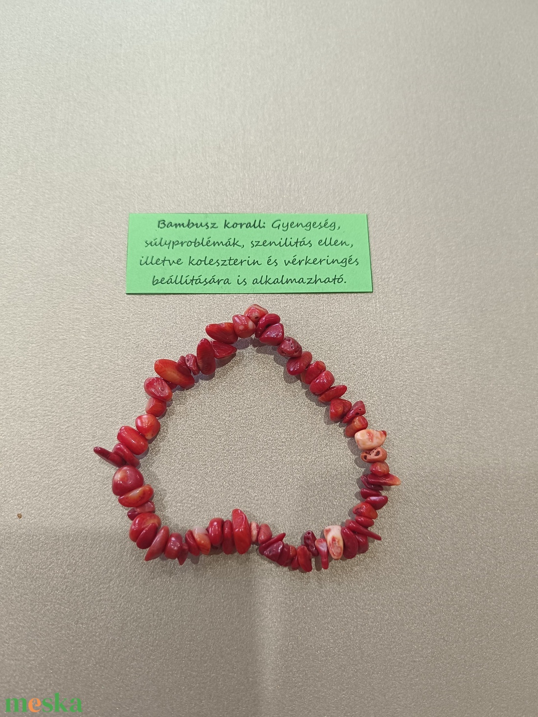 Bambusz korall karkötő - ékszer - karkötő - ásványkarkötő - Meska.hu Bambusz korall karkötő - ékszer - karkötő - ásványkarkötő - Meska.hu