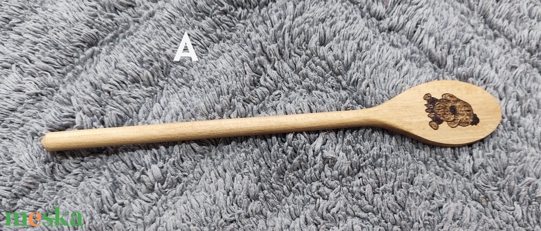 Karácsonyi mintás fakanál - karácsony - karácsonyi lakásdekoráció - karácsonyi lakásdíszek - Meska.hu