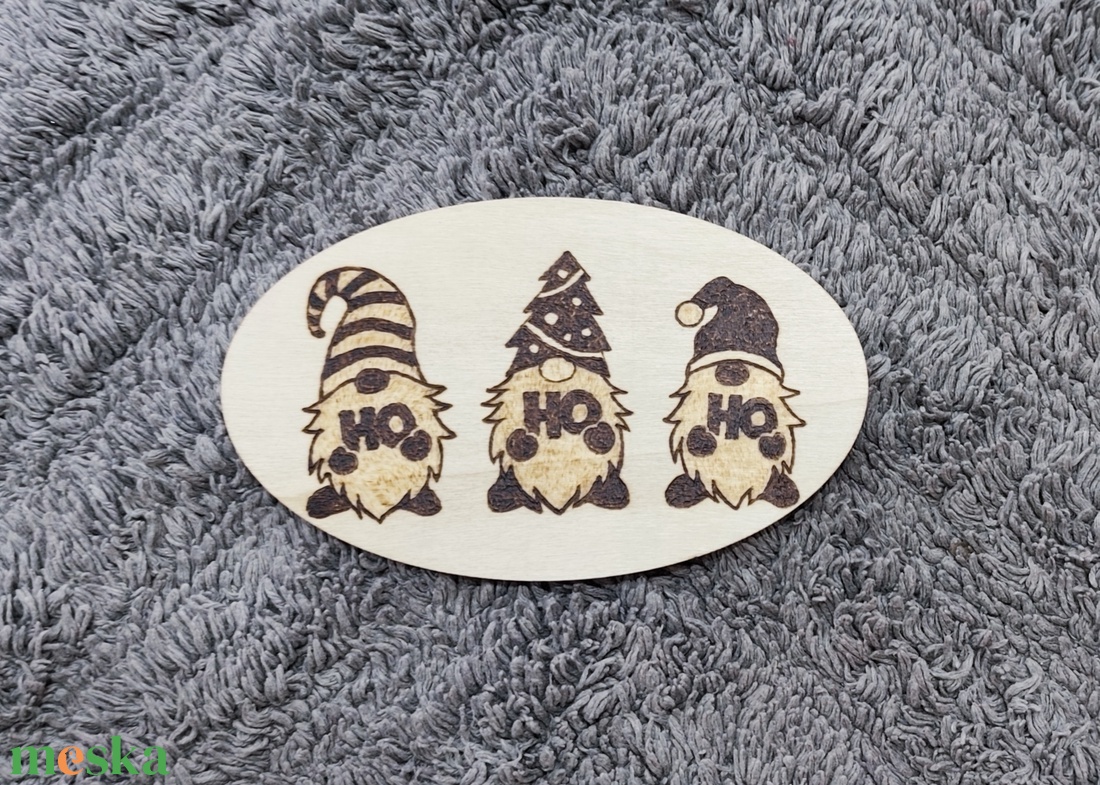 Égetett karácsonyi manók - karácsony - karácsonyi lakásdekoráció - karácsonyi lakásdíszek - Meska.hu