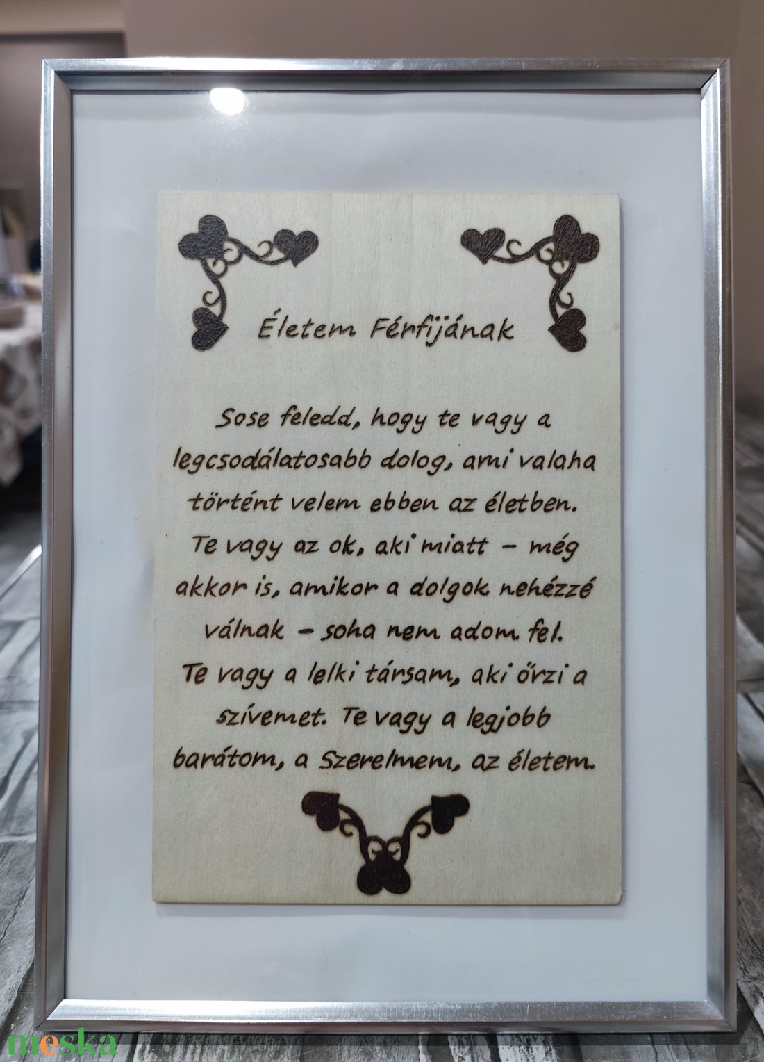 �getett kép Valentin napra - otthon & életmód - dekoráció - kép & falikép - fából készült kép - Meska.hu