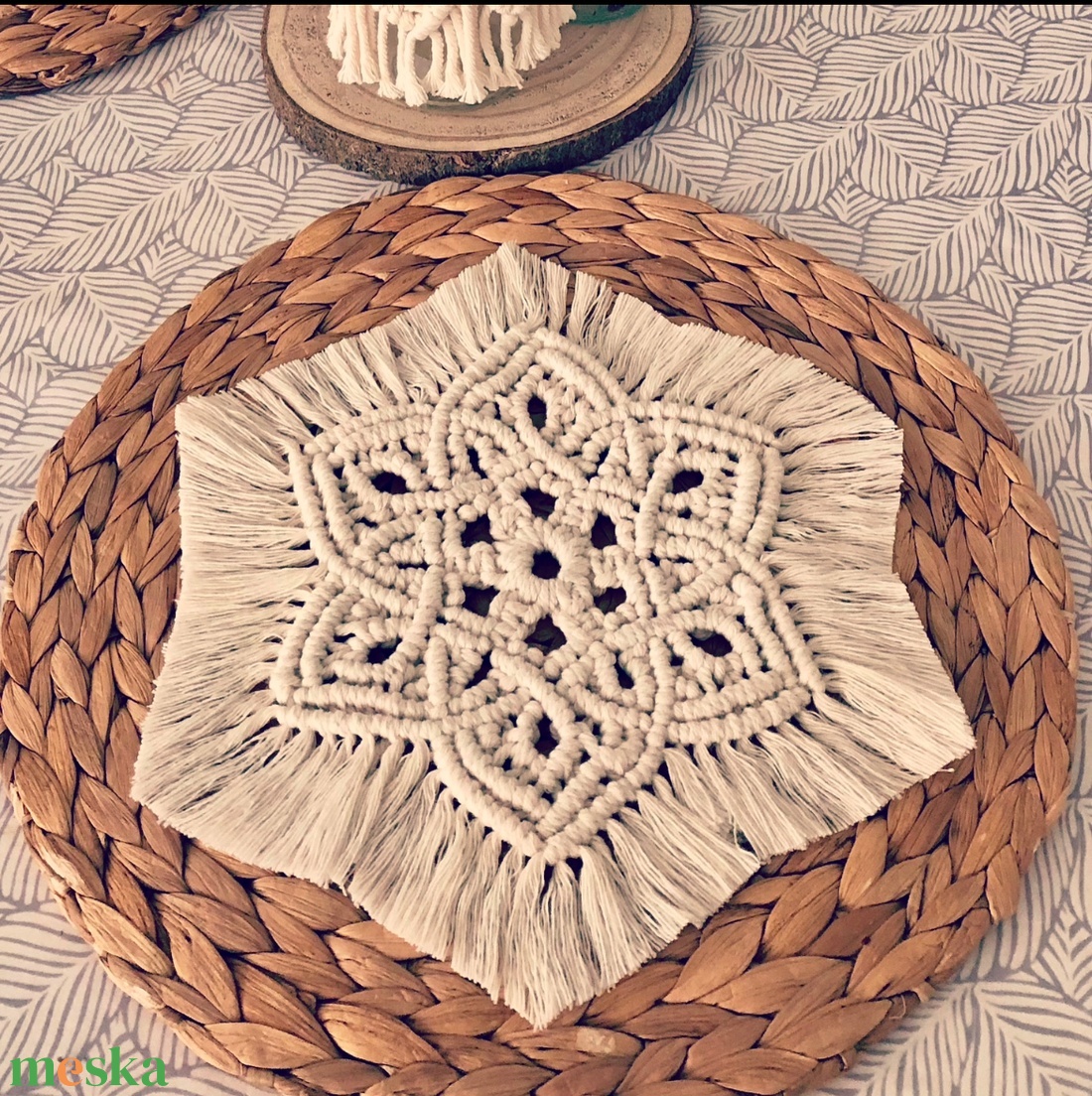 Boho makrame tanyeralatet mandala mintaval egyedi kezzel keszitett pamut dekoracio - otthon & életmód - konyhafelszerelés, tálalás - tálalás - tányér- és poháralátét - Meska.hu Boho makrame tanyeralatet mandala mintaval egyedi kezzel keszitett pamut dekoracio - otthon & életmód - konyhafelszerelés, tálalás - tálalás - tányér- és poháralátét - Meska.hu