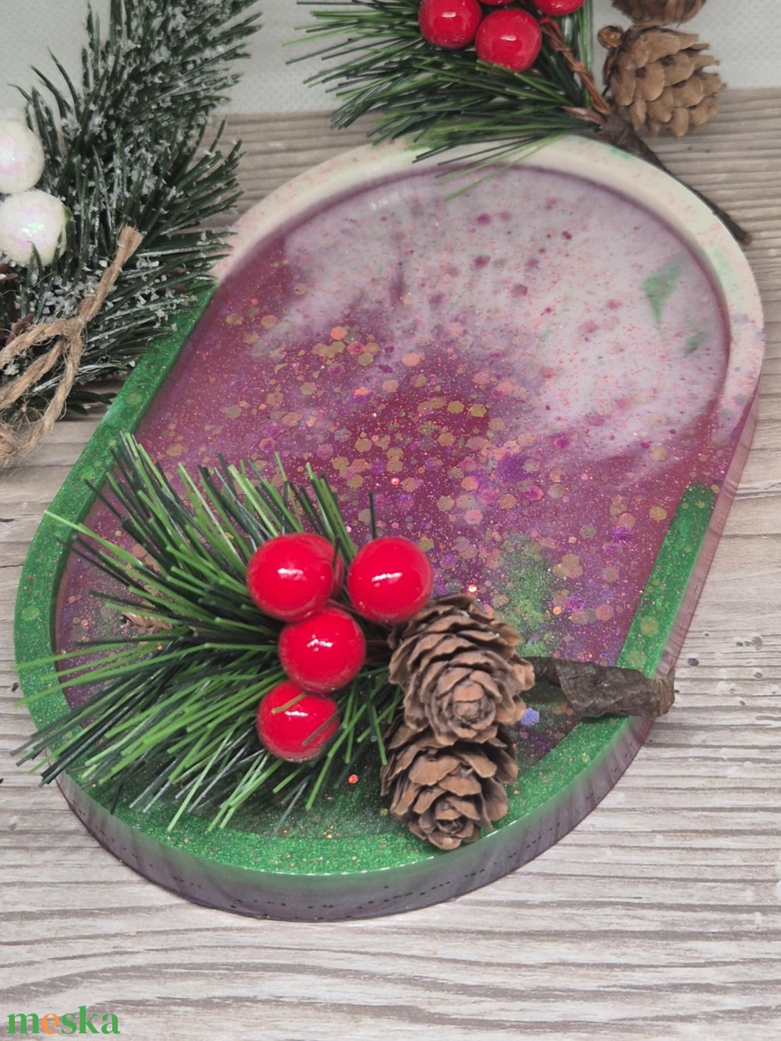 Epoxiból készült egyedi tároló tálca - ékszer - ékszertartó - ékszertartó tál - Meska.hu