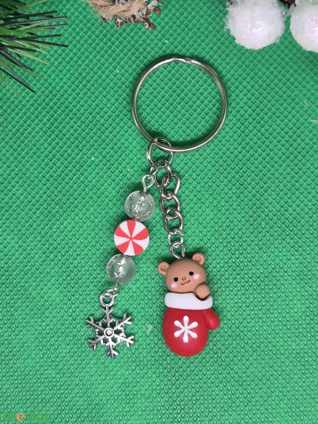 Kesztyű macival kulcstartó - táska & tok - kulcstartó & táskadísz - kulcstartó - Meska.hu