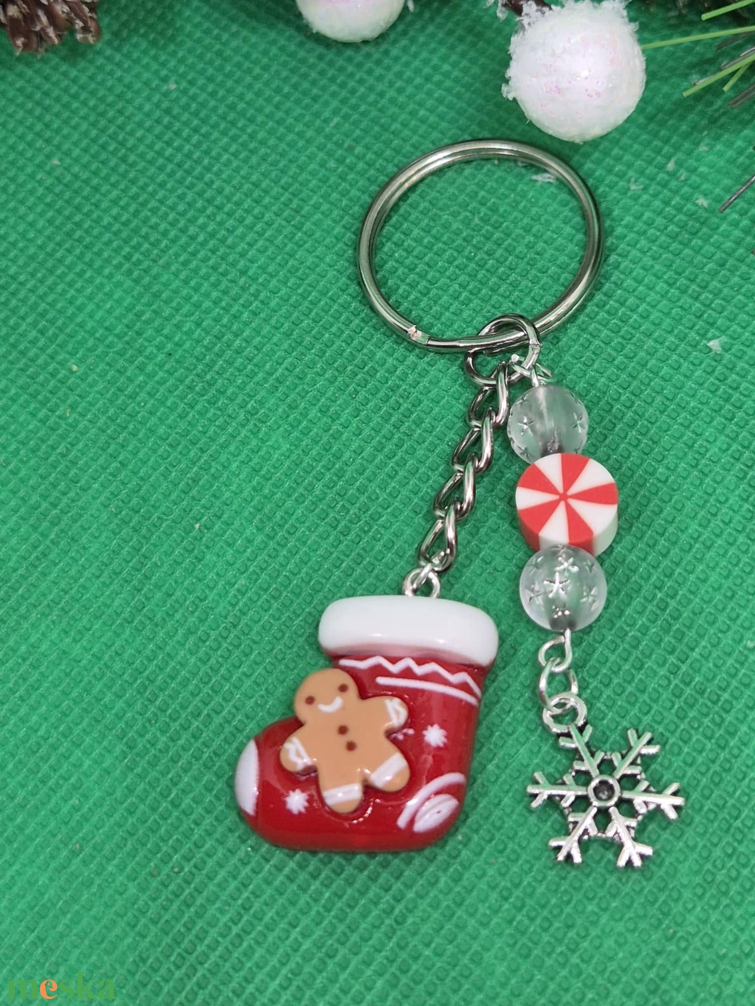 Csizmás kulcstartó mézivel - táska & tok - kulcstartó & táskadísz - kulcstartó - Meska.hu