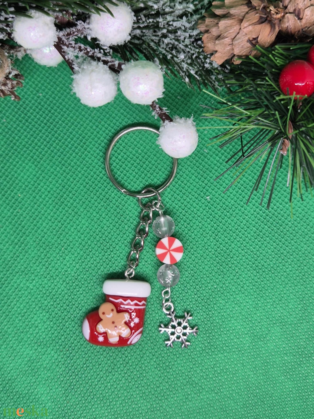 Csizmás kulcstartó mézivel - táska & tok - kulcstartó & táskadísz - kulcstartó - Meska.hu