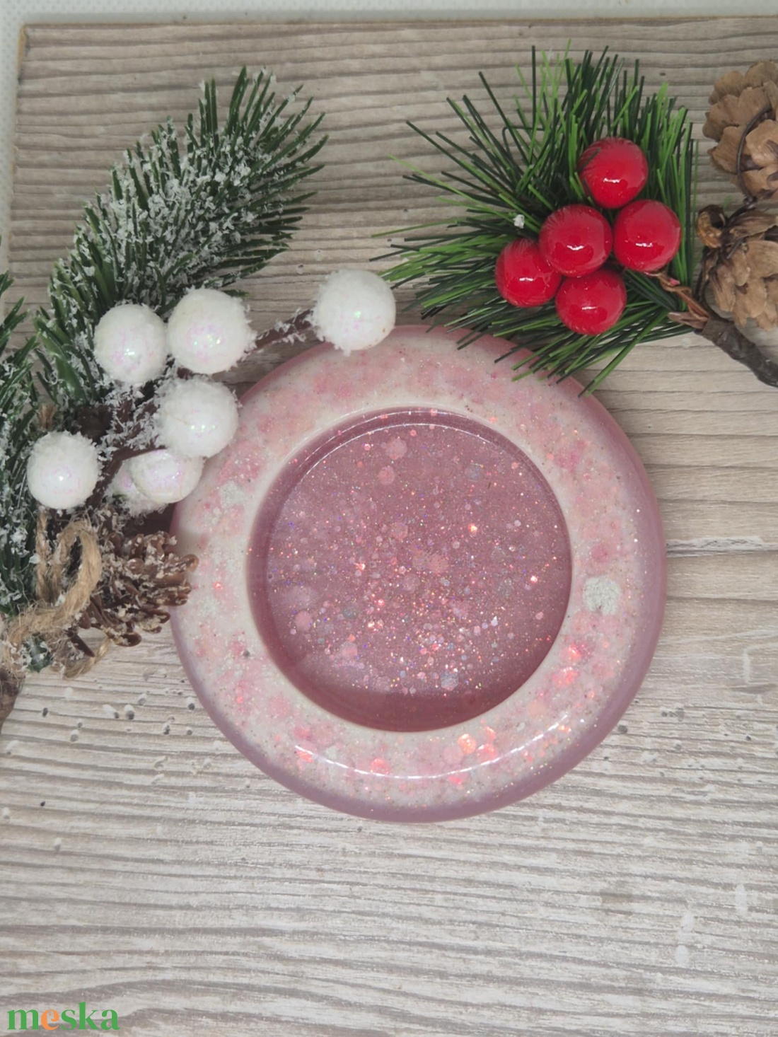 Epoxiból készült mécsestartó - otthon & életmód - gyertya, illat, aroma - mécses és mécsestartó - Meska.hu