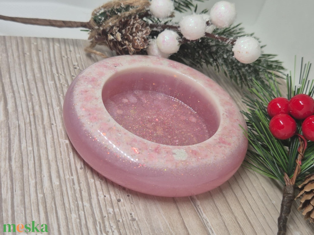 Epoxiból készült mécsestartó - otthon & életmód - gyertya, illat, aroma - mécses és mécsestartó - Meska.hu