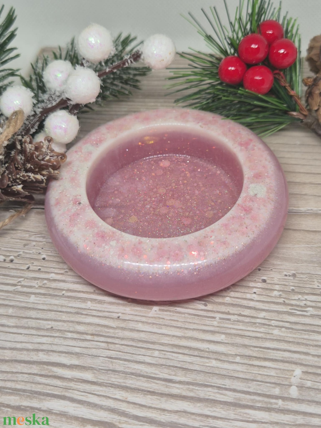 Epoxiból készült mécsestartó - otthon & életmód - gyertya, illat, aroma - mécses és mécsestartó - Meska.hu