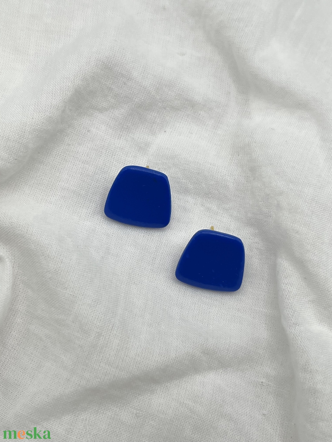 Rombusz �minimal fülbevaló - ékszer - fülbevaló - pötty fülbevaló - Meska.hu