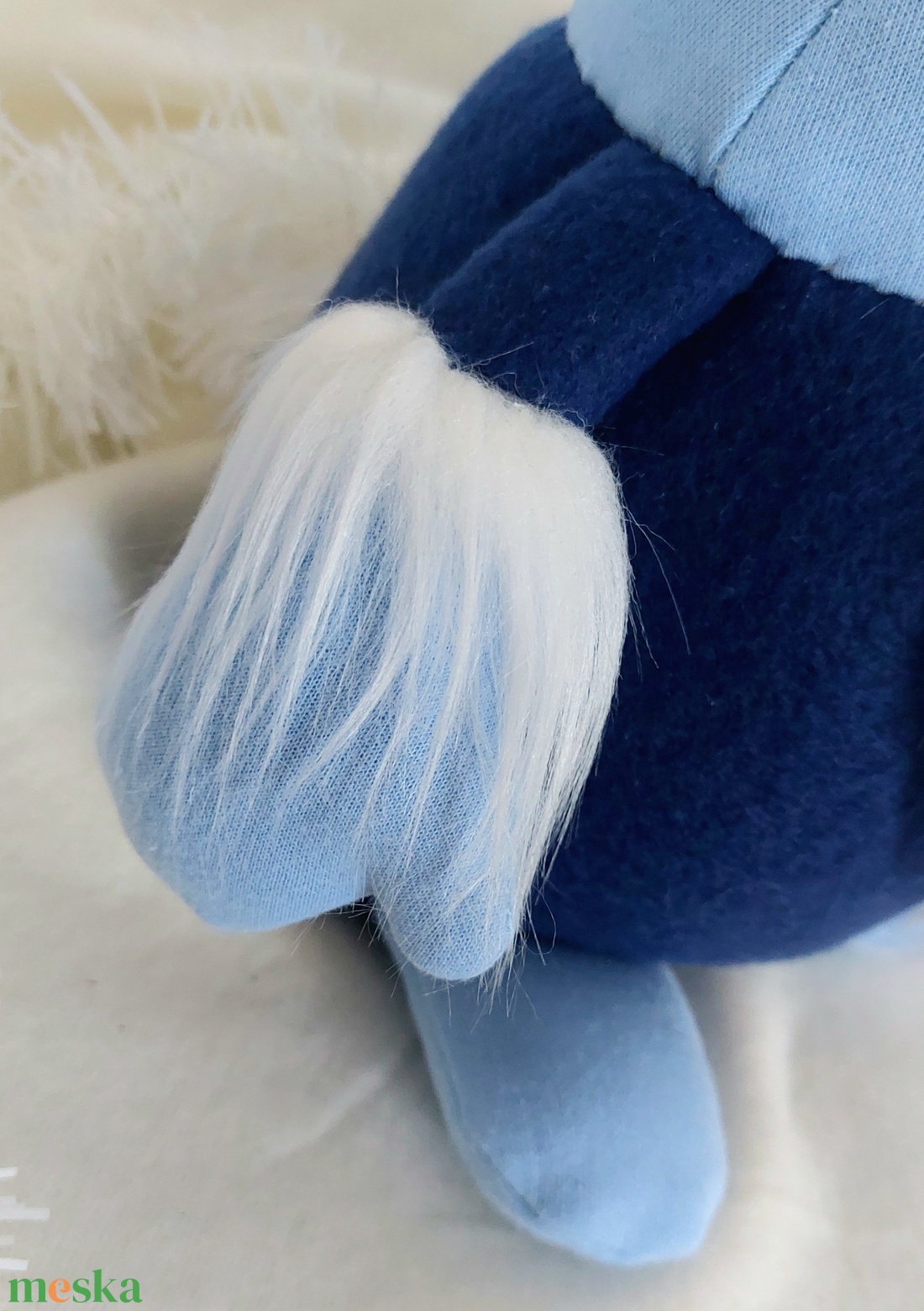 Kék csillagos manó - karácsony - karácsonyi lakásdekoráció - karácsonyi manók, figurák - Meska.hu