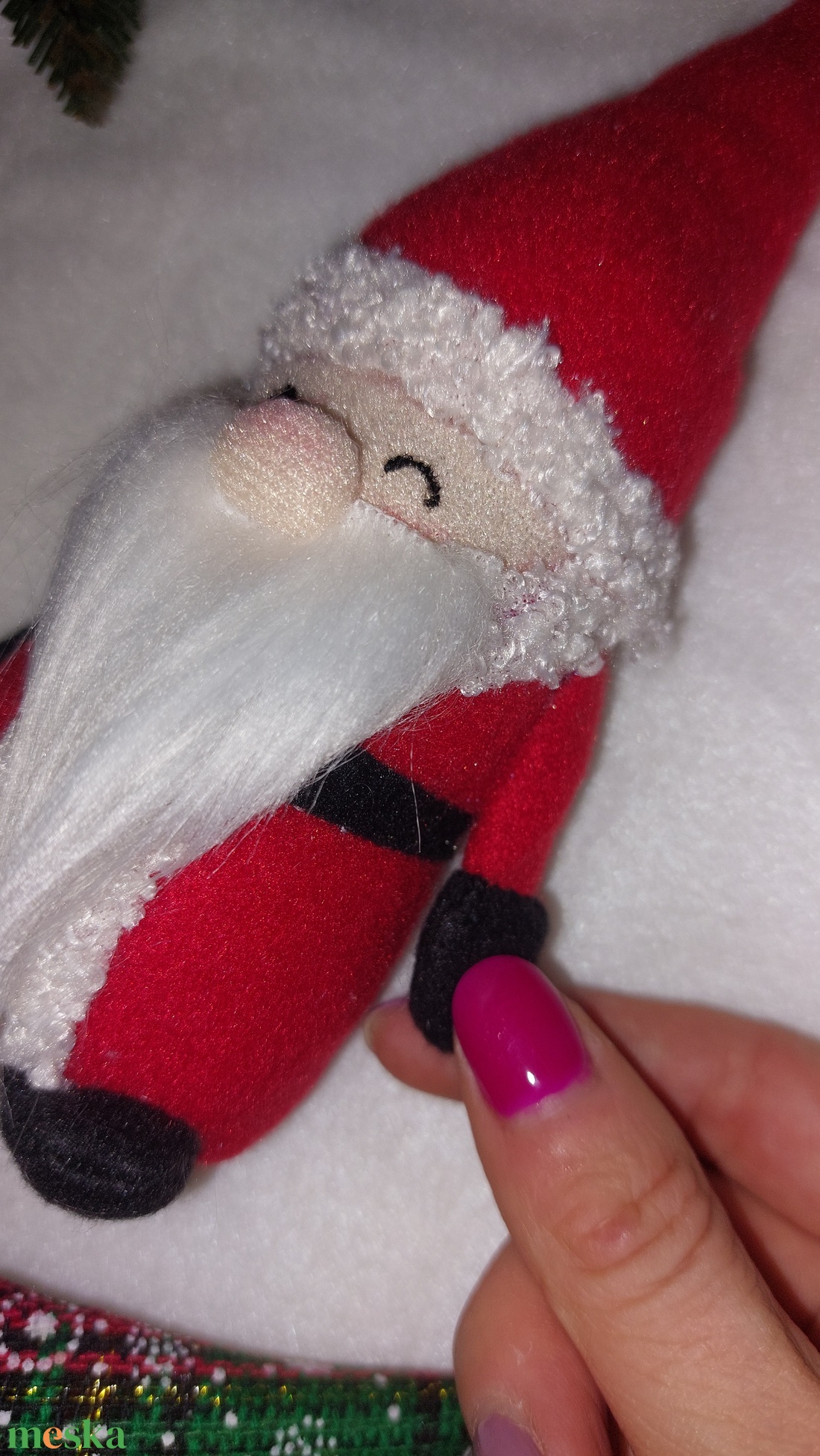 Tölthető Mikulás figura - karácsony - karácsonyi lakásdekoráció - karácsonyi manók, figurák - Meska.hu