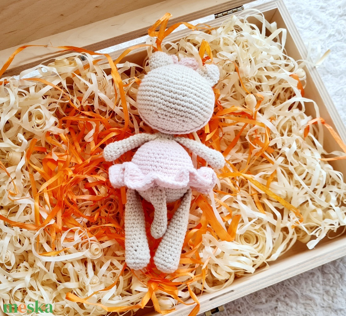 Horgolt balerina cicalány  - játék & sport - plüssállat & játékfigura - cica - Meska.hu