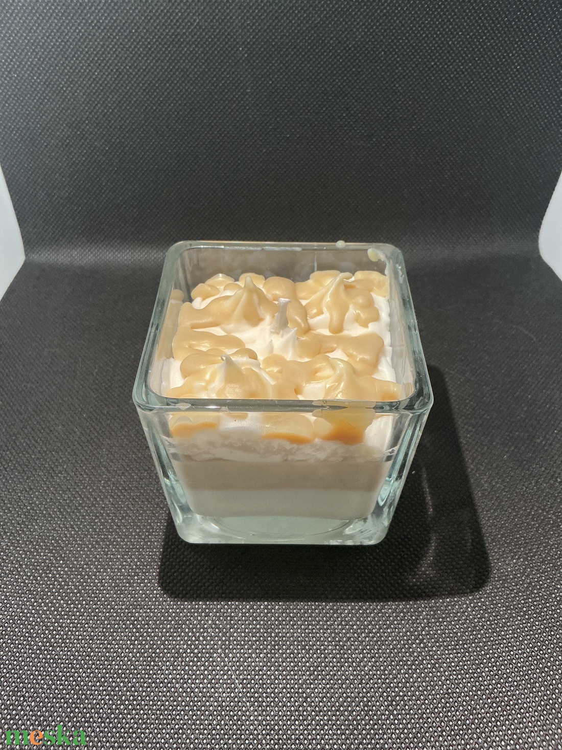 Mézeskalács és karamell mousse - otthon & életmód - gyertya, illat, aroma - mécses és mécsestartó - Meska.hu