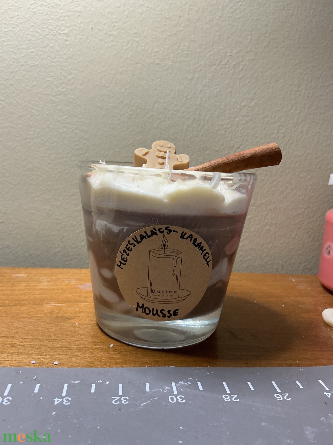 Mézeskalácsxkaramell mousse - otthon & életmód - gyertya, illat, aroma - gyertya - Meska.hu