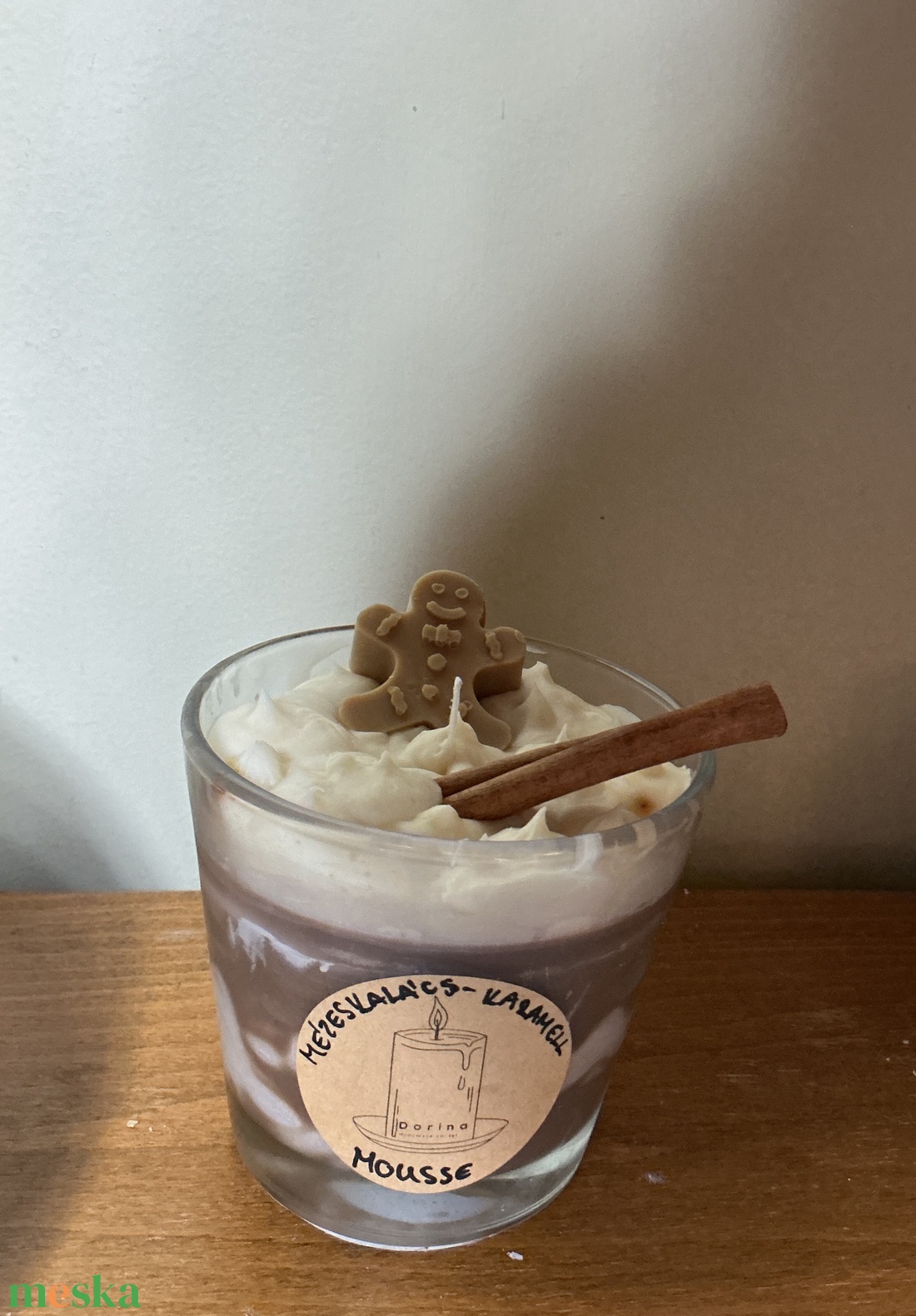 Mézeskalácsxkaramell mousse - otthon & életmód - gyertya, illat, aroma - gyertya - Meska.hu
