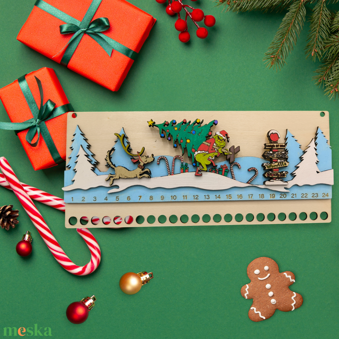Grincs adventi naptár - karácsony - adventi díszek - adventi naptár - Meska.hu Grincs adventi naptár - karácsony - adventi díszek - adventi naptár - Meska.hu