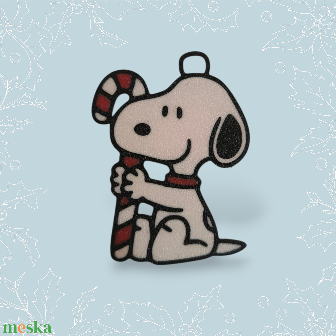 Snoopy karácsonyfa dísz - karácsony - karácsonyi lakásdekoráció - karácsonyfadíszek - Meska.hu