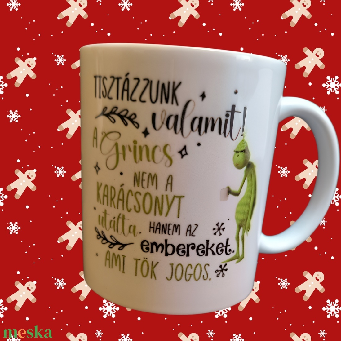 Grincs bögre - otthon & életmód - konyhafelszerelés, tálalás - tálalás - bögre & csésze - Meska.hu