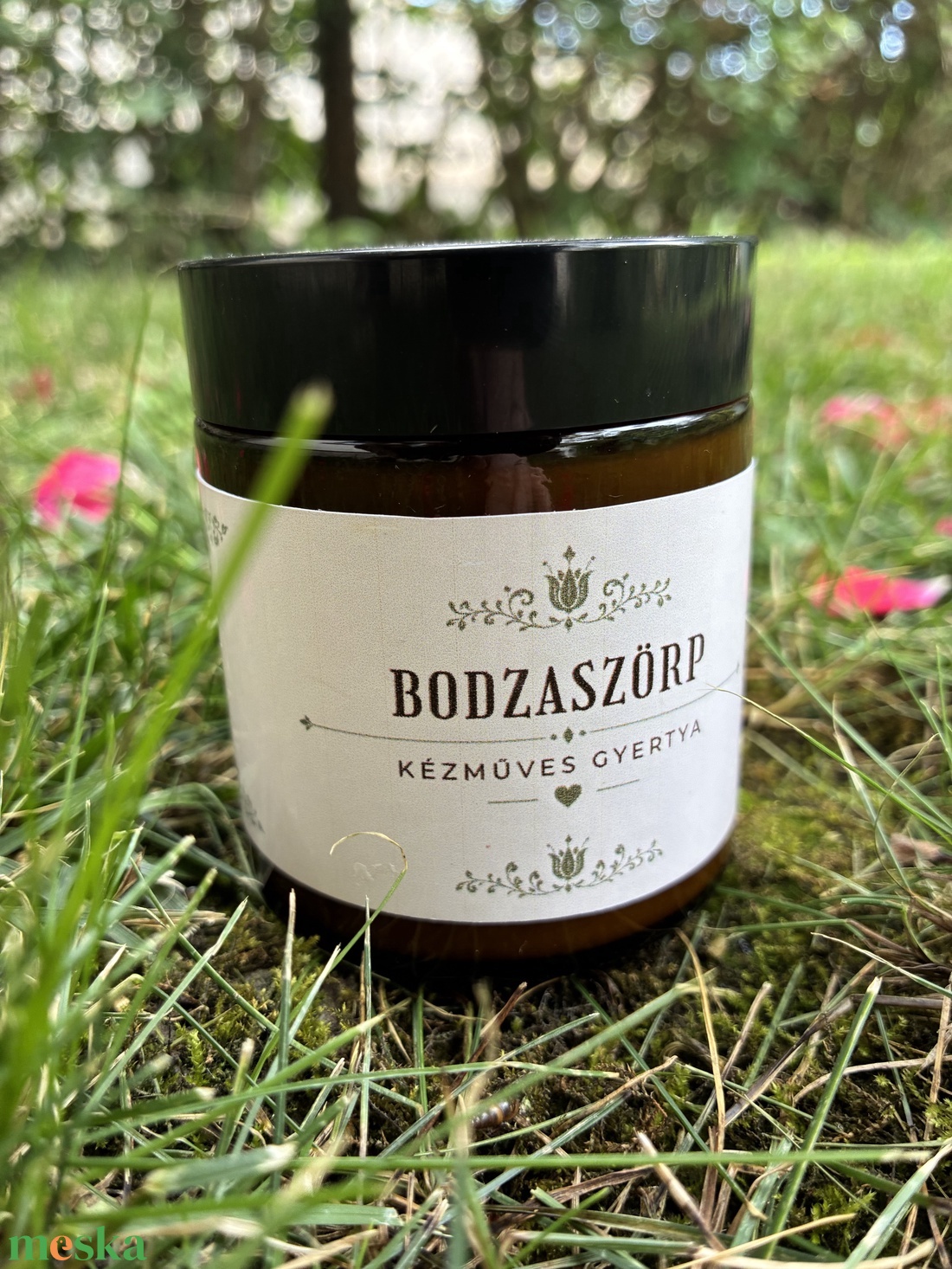 Bodzaszörp illatgyertya - otthon & életmód - gyertya, illat, aroma - gyertya - Meska.hu
