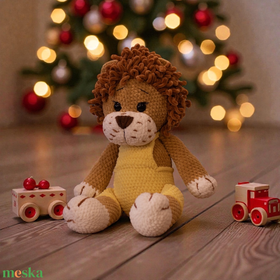 Horgolt oroszlán - játék & sport - plüssállat & játékfigura - más figura - Meska.hu