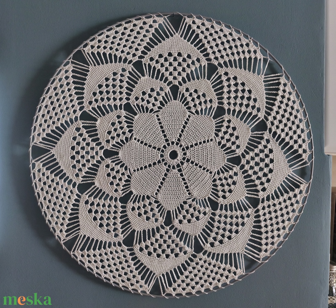 Modern horgolt mandala - otthon & életmód - dekoráció - spiritualitás - mandala - Meska.hu