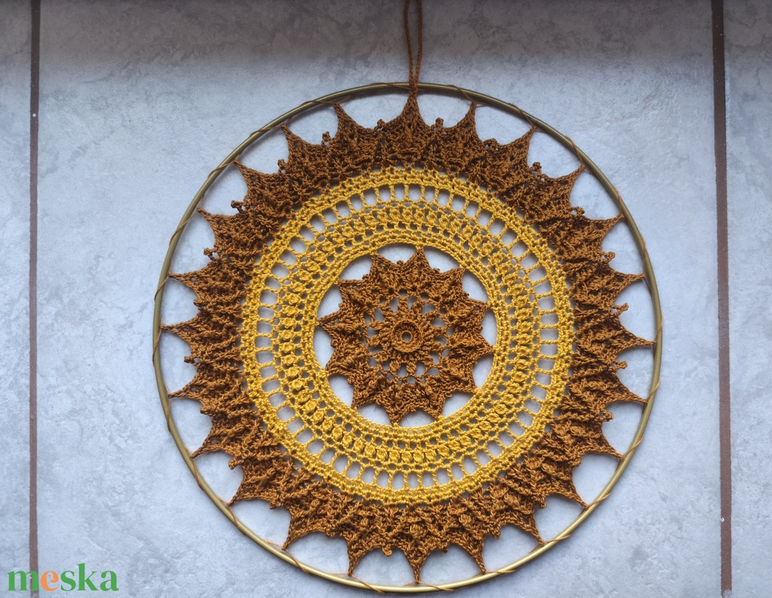 Őszi hangulatú horgolt mandala - otthon & életmód - dekoráció - spiritualitás - mandala - Meska.hu Őszi hangulatú horgolt mandala - otthon & életmód - dekoráció - spiritualitás - mandala - Meska.hu