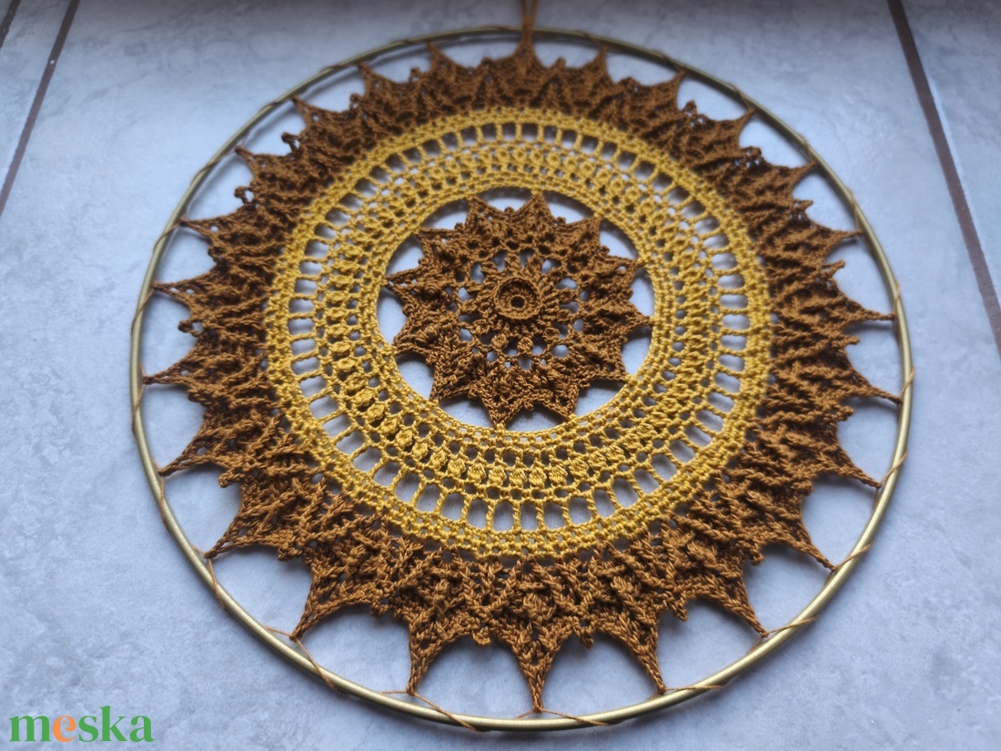 Őszi hangulatú horgolt mandala - otthon & életmód - dekoráció - spiritualitás - mandala - Meska.hu Őszi hangulatú horgolt mandala - otthon & életmód - dekoráció - spiritualitás - mandala - Meska.hu