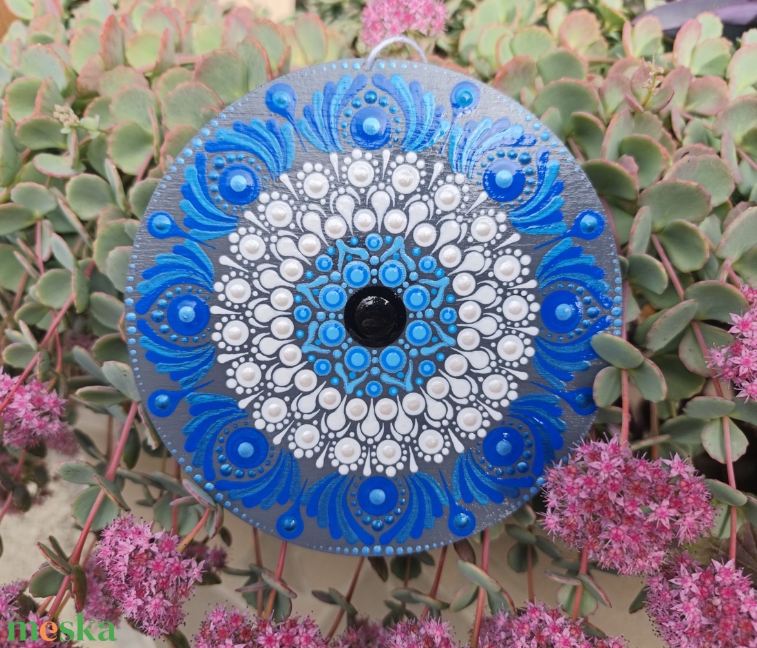 Nazar mandala - művészet - festmény - akril - Meska.hu