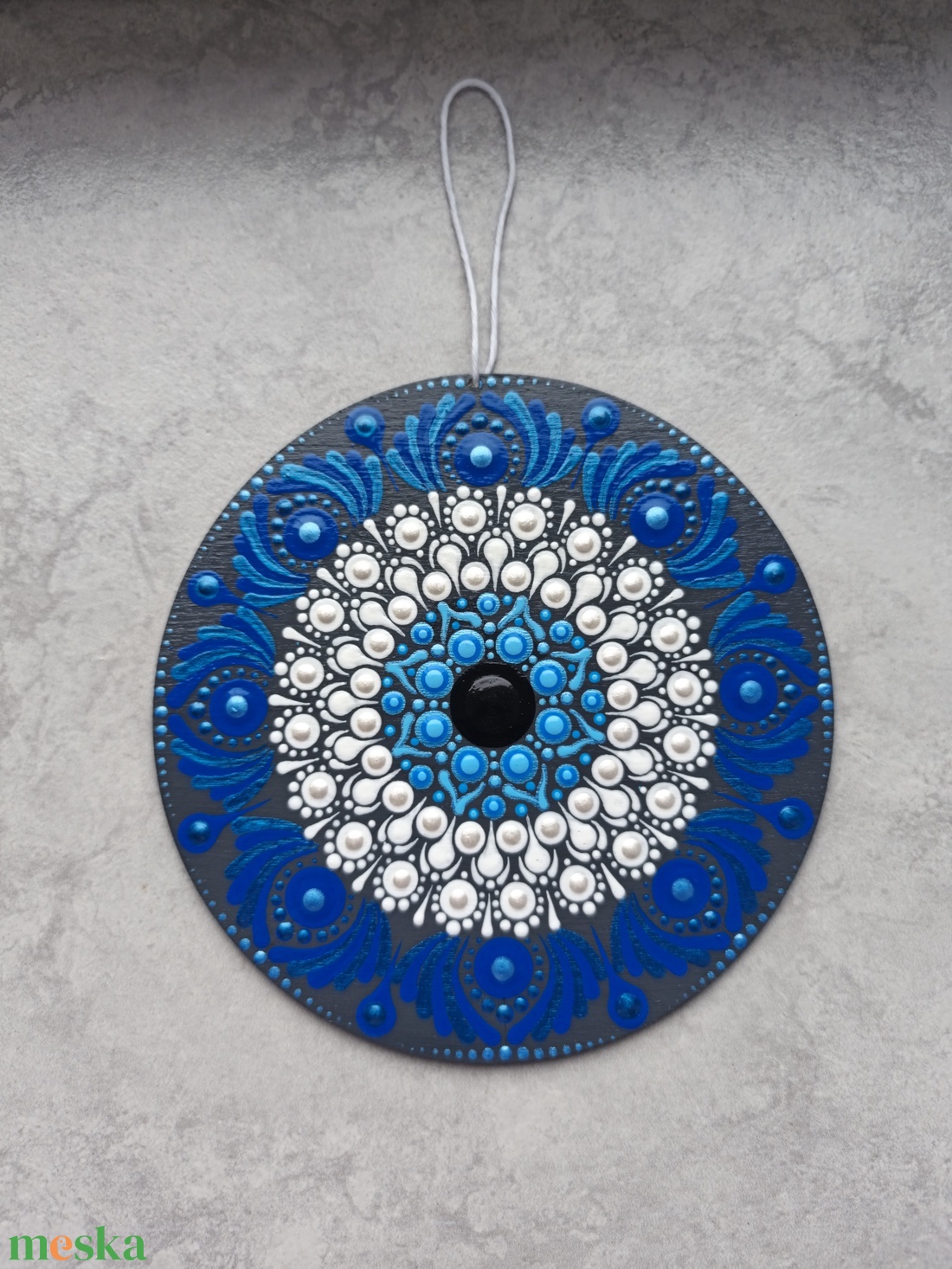 Nazar mandala - művészet - festmény - akril - Meska.hu