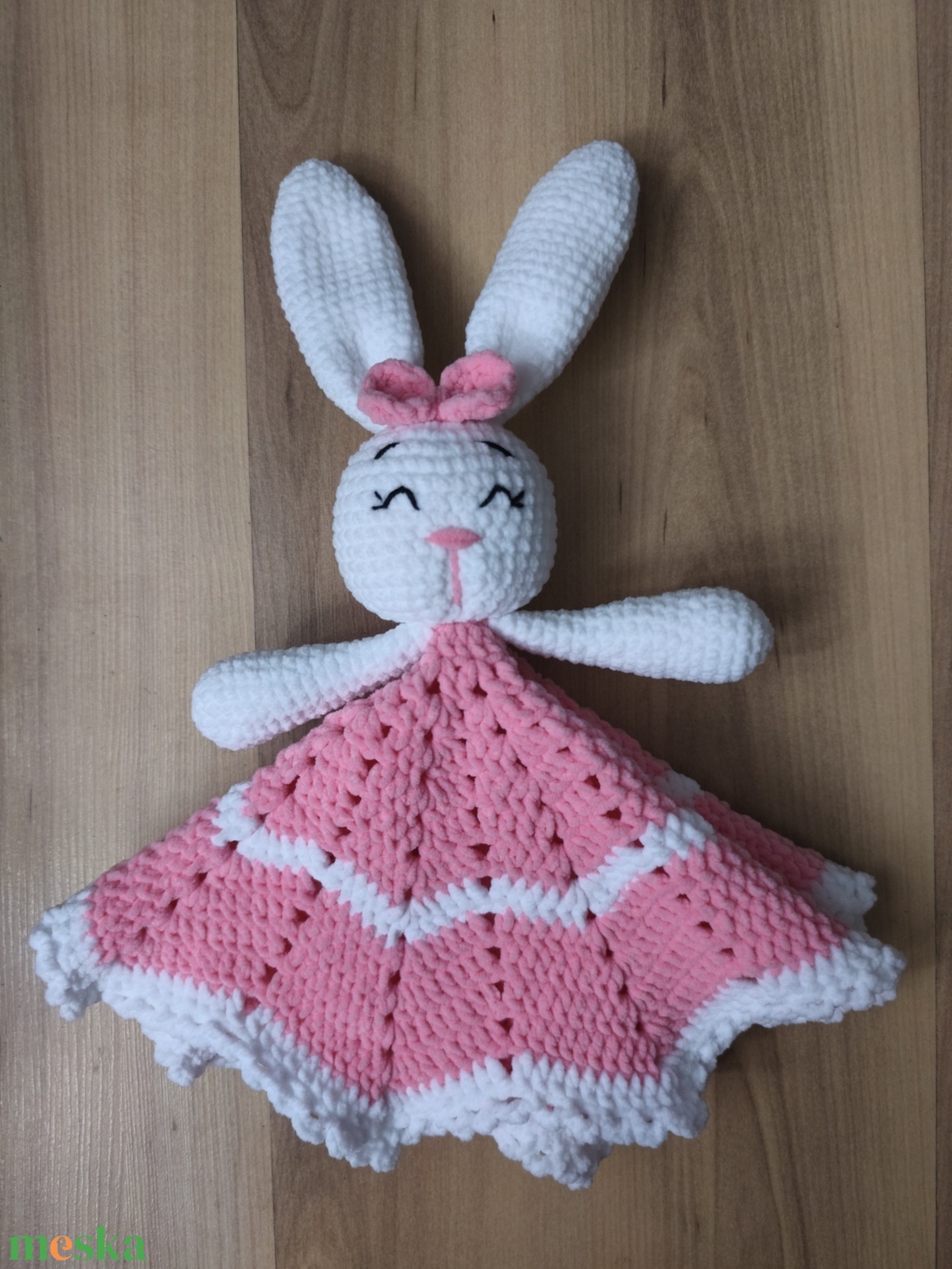 Nyuszi szundikendő - baba - mama - baba játékok - szundikendő, alvóka - Meska.hu