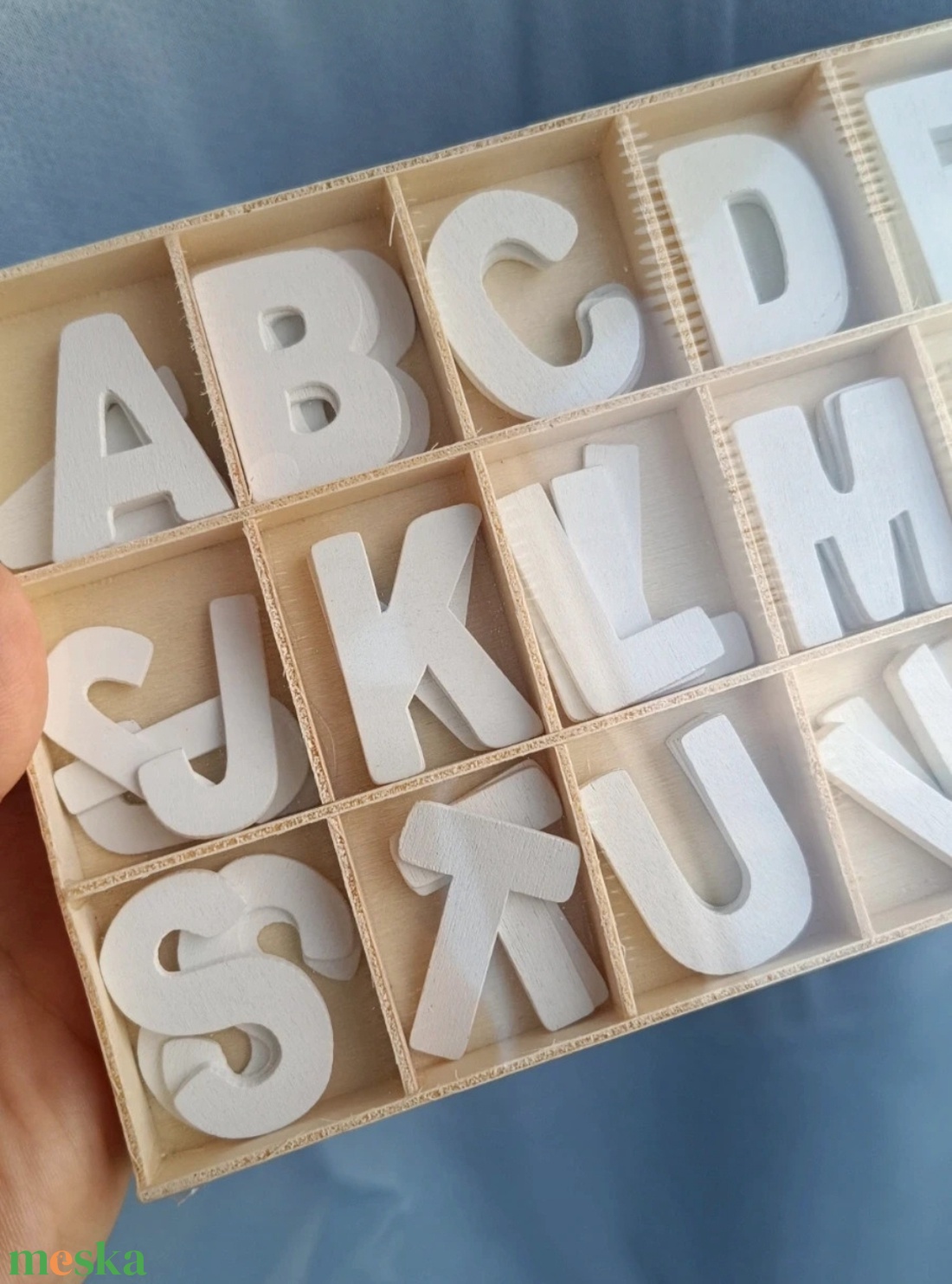 Fehér fa betűk  - diy (csináld magad) - egységcsomag - Meska.hu