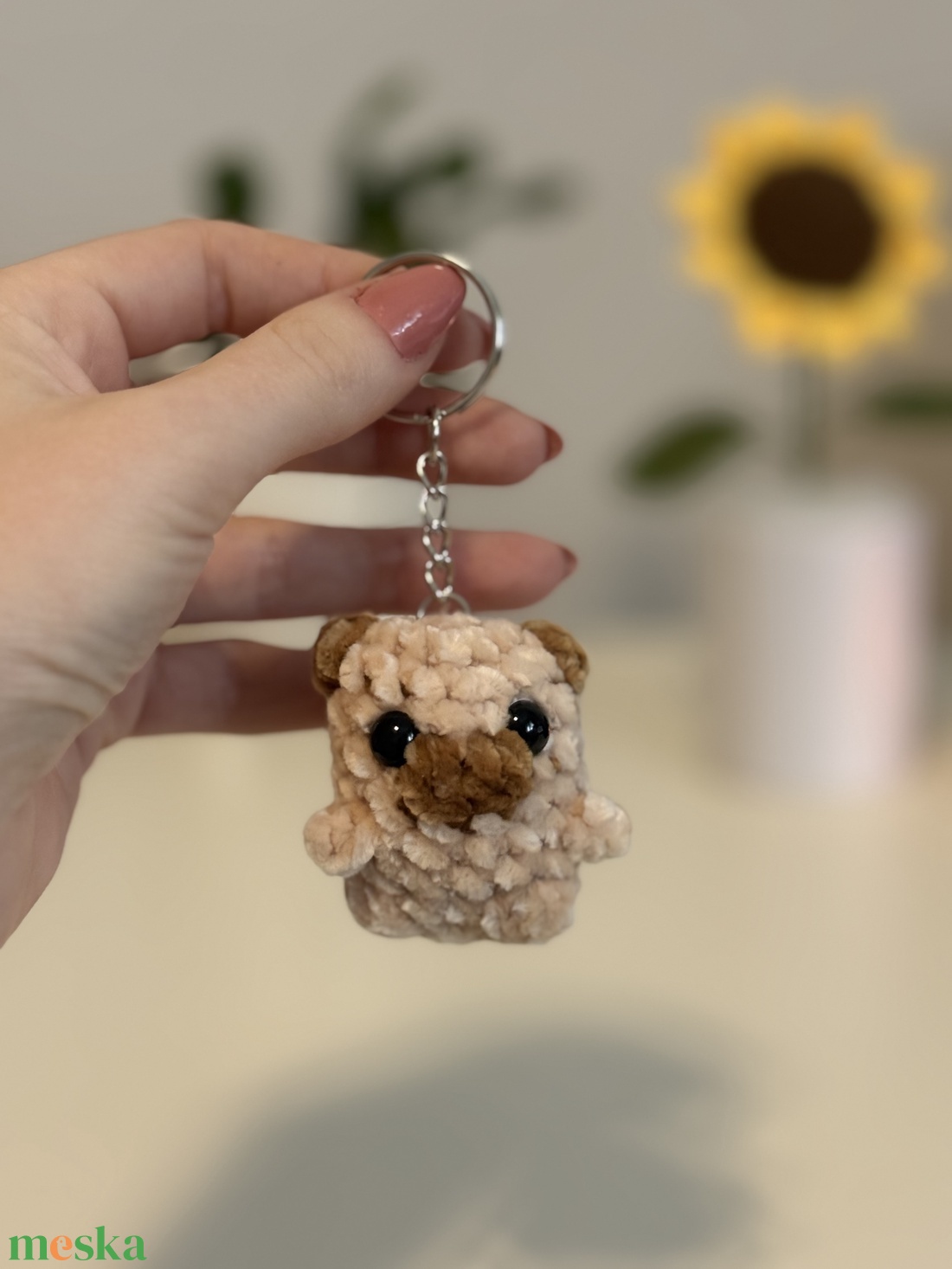Mopsz kulcstartó  - táska & tok - kulcstartó & táskadísz - kulcstartó - Meska.hu