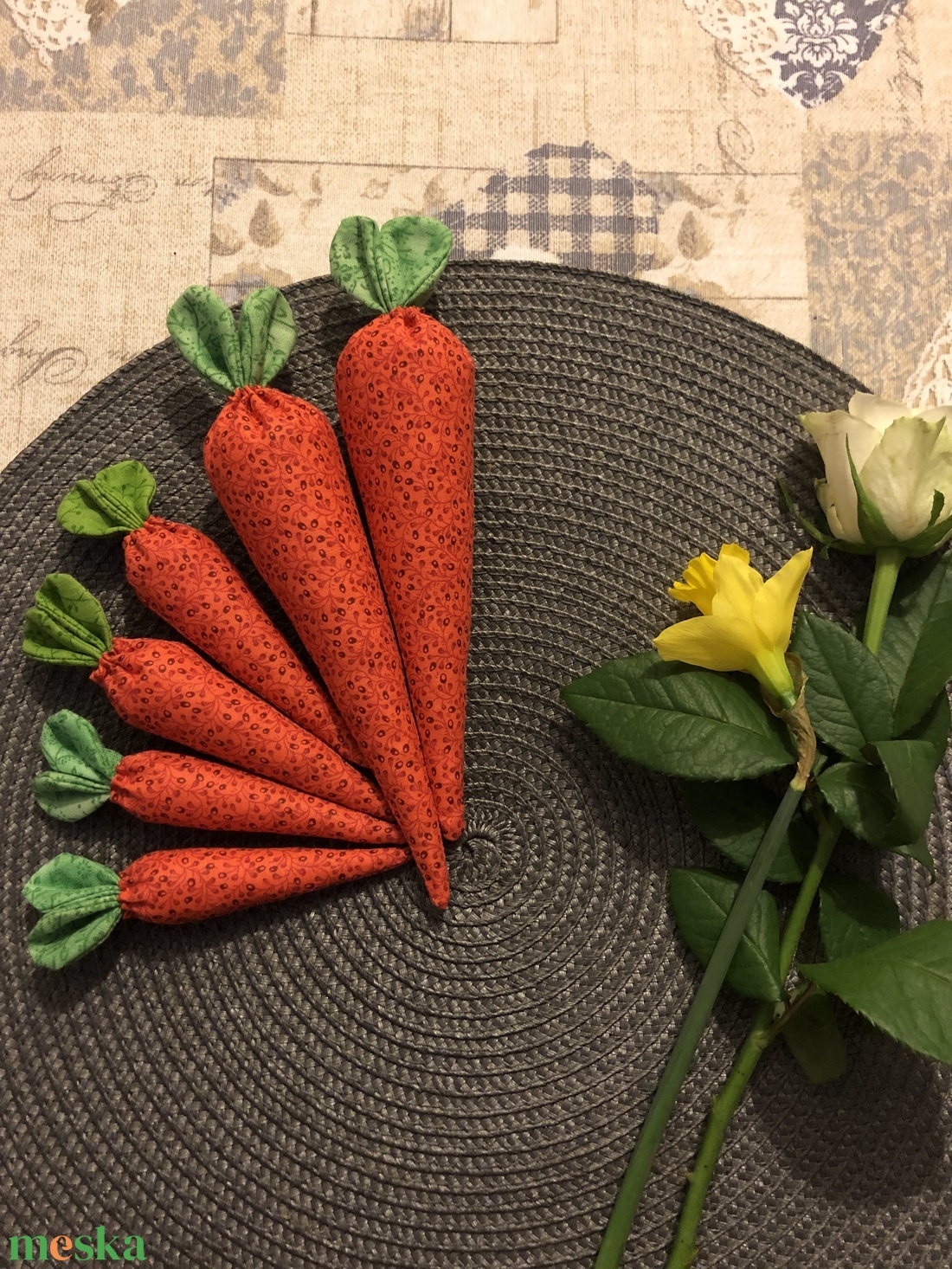 Húsvéti textil répa - otthon & életmód - dekoráció - asztal és polc dekoráció - asztaldísz - Meska.hu