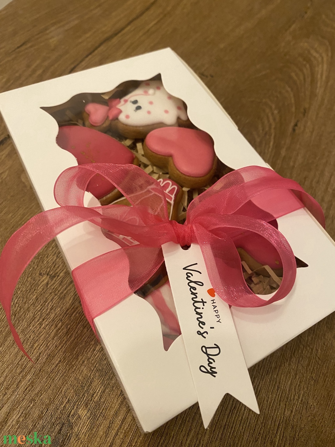 Valentin napi mézeskalács box - élelmiszer - édesség - mézeskalács - Meska.hu