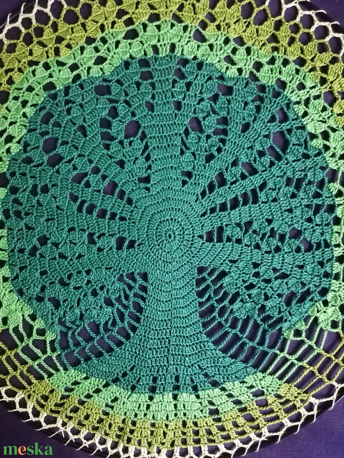 Zöld életfa - otthon & életmód - dekoráció - fali és függő dekoráció - falinaptár & öröknaptár - Meska.hu