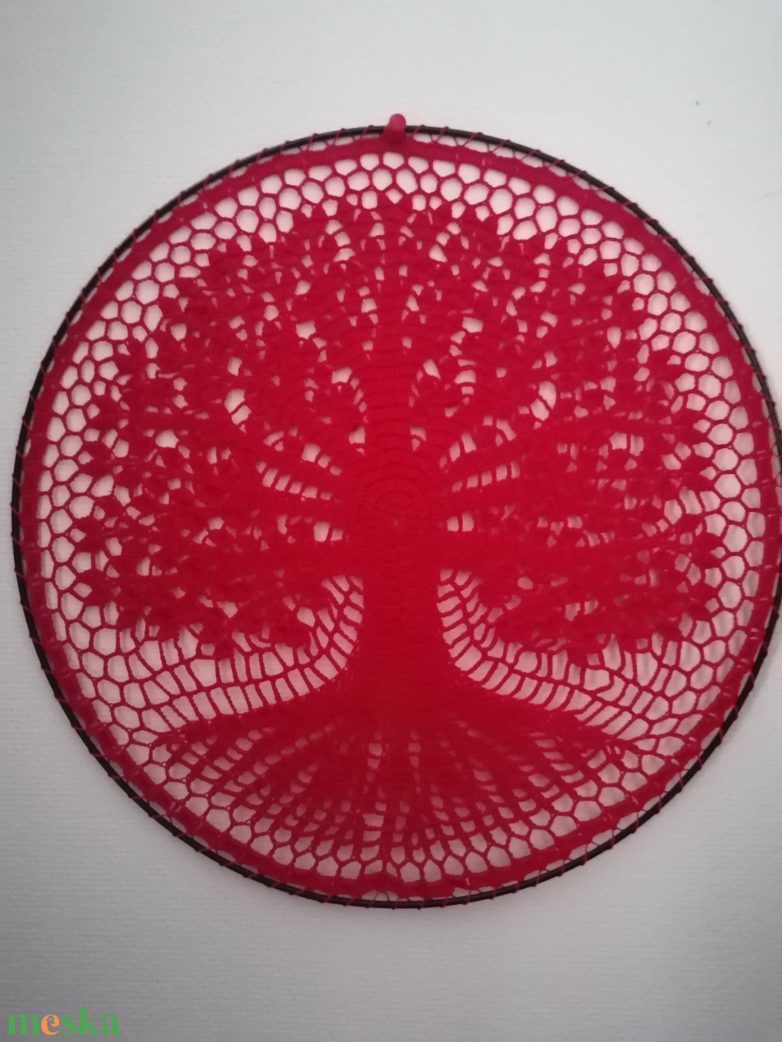 Piros életfa - otthon & életmód - dekoráció - fali és függő dekoráció - álomfogó - Meska.hu