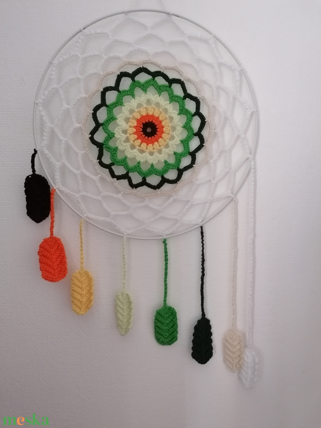 színes mandala - otthon & életmód - dekoráció - fali és függő dekoráció - álomfogó - Meska.hu