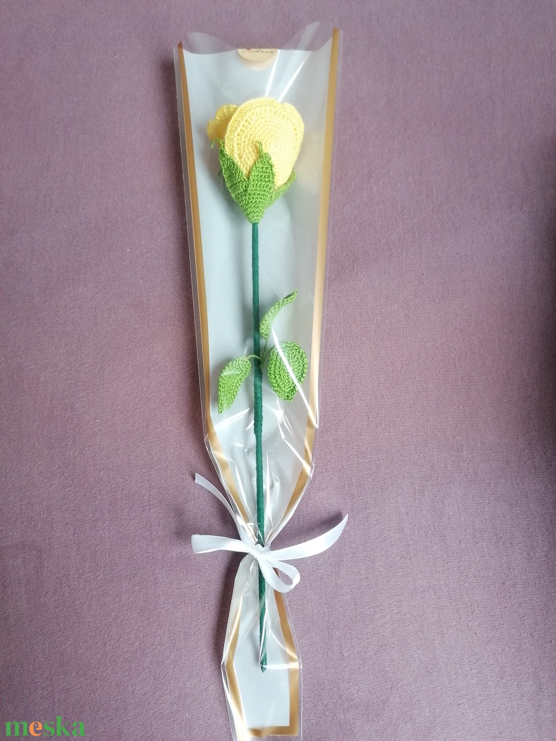 Sárga rózsa  - otthon & életmód - virágdekoráció - virágok - szálas virág - Meska.hu