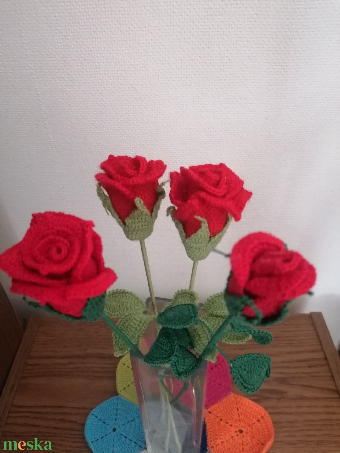 Piros rózsa  - otthon & életmód - virágdekoráció - virágok - szálas virág - Meska.hu