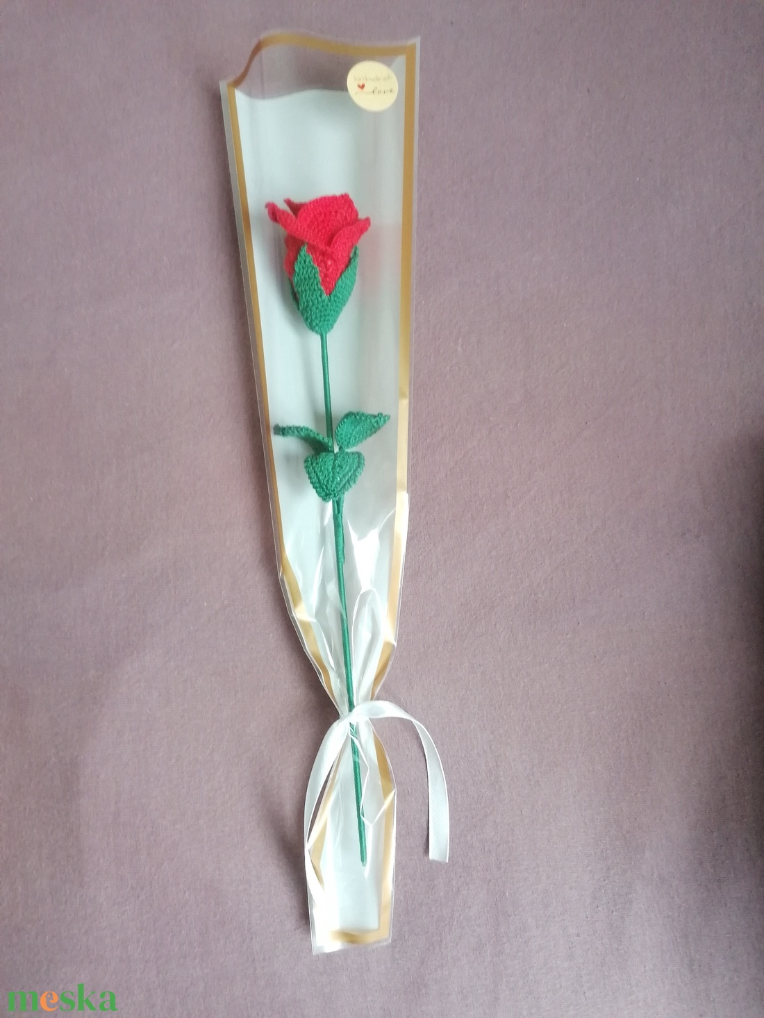 Piros rózsa  - otthon & életmód - virágdekoráció - virágok - szálas virág - Meska.hu